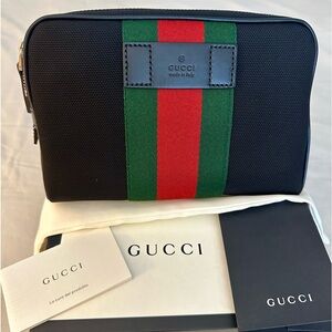 GUCCI TECHNO WEB STRIPE WAIST BELT/CROSSBODY BAG (UNISEX)